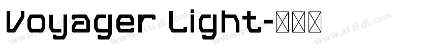 Voyager Light字体转换